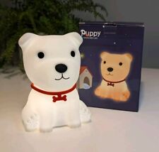 Puppy Silicone Night Light. Dog Shaped USB Bedside Lamp 1.5W