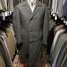 Vintage Mens 44 - 46 HARRIS TWEED Overcoat Donegal Style