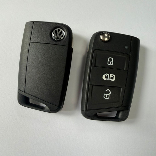 Volkswagen flip key fob - , 3