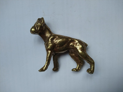 Boxer dog brass ornament - dog,