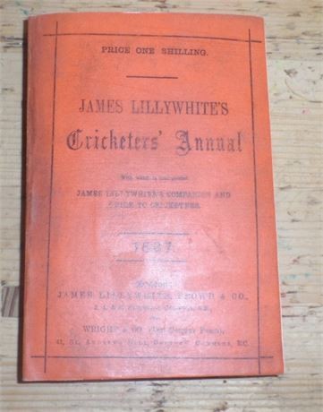 Lillywhite annual for 1887 - annual,