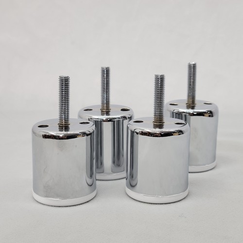 Chrome sofa furniture feet - 4x,