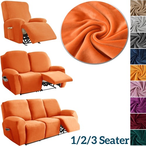 Velvet recliner sofa covers - recliner,