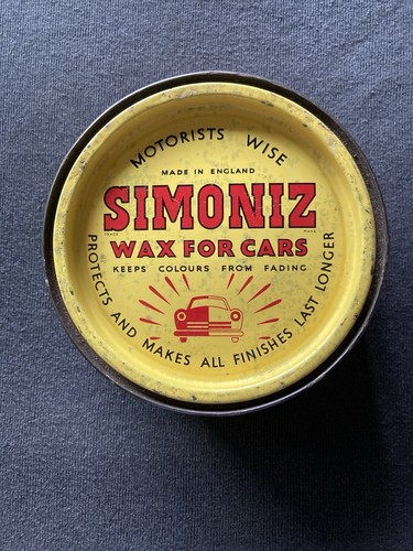 Vintage simoniz car wax tin - wax,