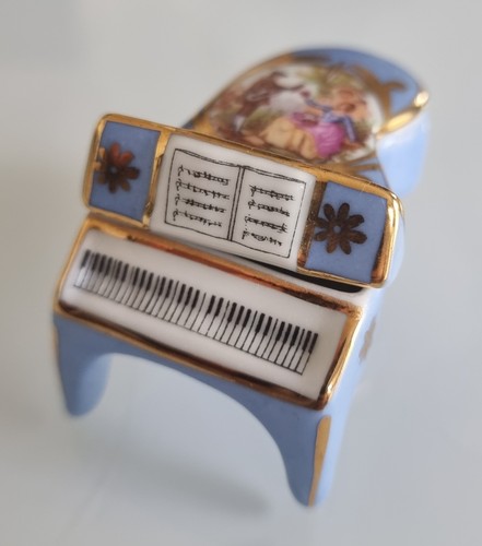 Limoges porcelain grand piano - porcelain,