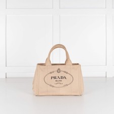 Prada Beige Small Canvas