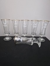 Set of 6 Pony  glasses ~ old