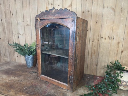 Vintage indian wooden glazed - indian,
