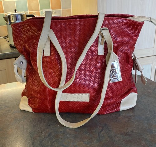 Ripani red and beige shoulder - red,