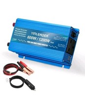 Yinleader Pure Sine Wave Power Inverter 600W / 1200W DC 24V to 240 AC 1 UK socke