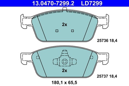 Front ate 0470 7299 - 13.0470-7299.2, brake