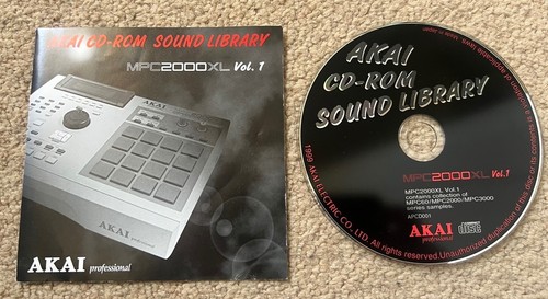 Akai mpc2000xl rom library - cd-rom,
