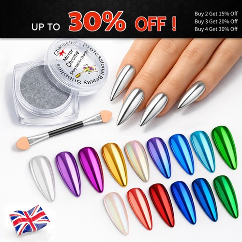Nail chrome powder colours - powder,