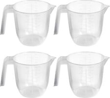 4pk 1 Litre Plastic Clear