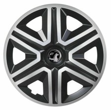 Set of 15'' Wheel trims for Combo Van Astra Corsa 4x15'' - silver black