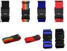 Adjustable Strong Luggage Straps Safety Travel Suitcase Baggage Tie Belt Lock