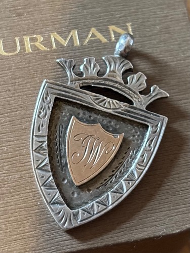 Antique sterling silver fob - antique,