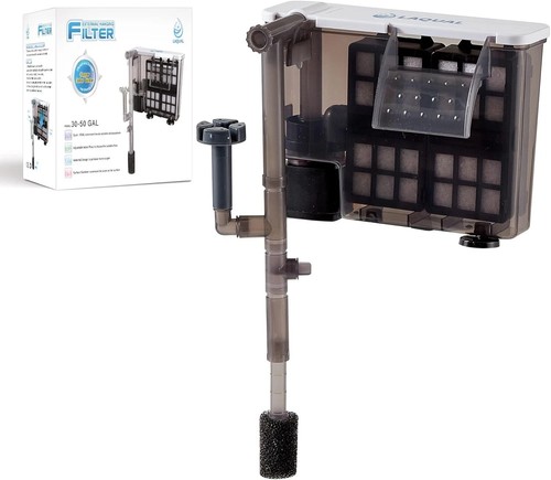 Aquarium filter with - with, surface