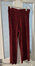 Primark Wide Leg Red &black