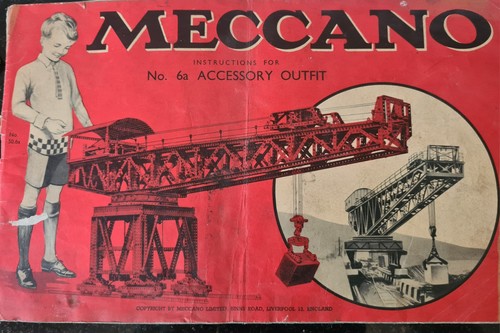 Vintage meccano instruction - vintage,