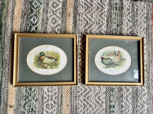 Two vintage small framed - two,