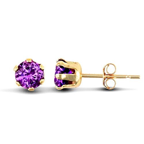 Stud earrings 9ct - earrings, yellow