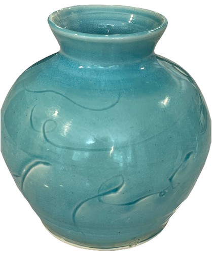 Signed studio art pottery - pottery, 6”