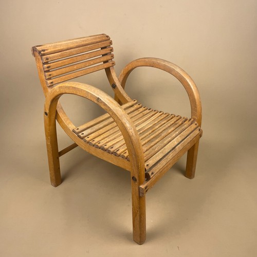 Kids wooden chair vintage - wooden,