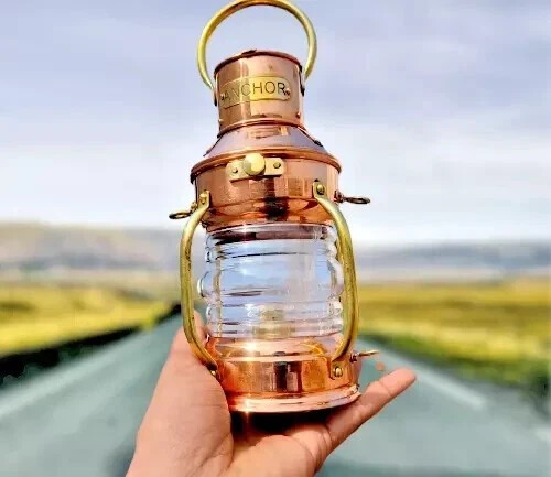 Oil lamp copper brass - oil,