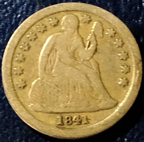 1841 seated liberty - 1841-o,