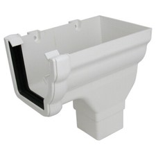 Floplast 110mm Niagra Ogee Gutter Fittings in White
