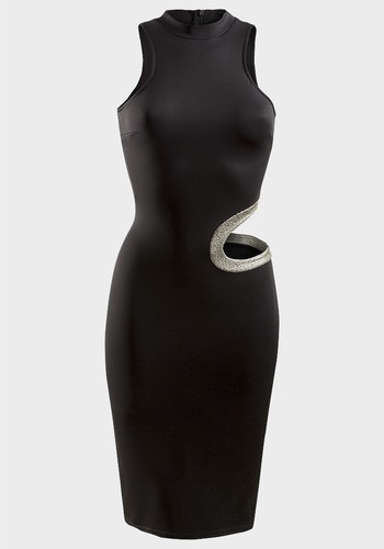 John zack maxi bodycon black - zack,