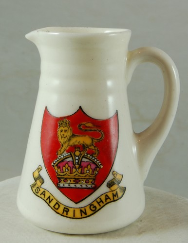 Swan china crested jug - swan,
