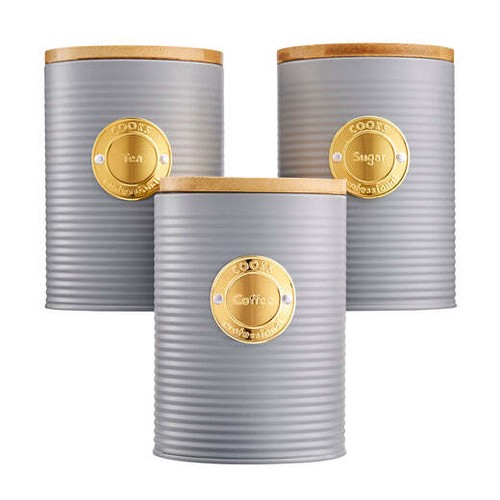 Tea coffee sugar cannister - tea,