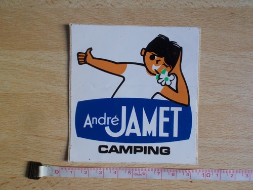 Sticker andré jamet camping - sticker,