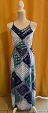 Women’s Blue Patterned Maxi