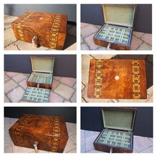 ANTIQUE 19c JEWELLERY BOX -