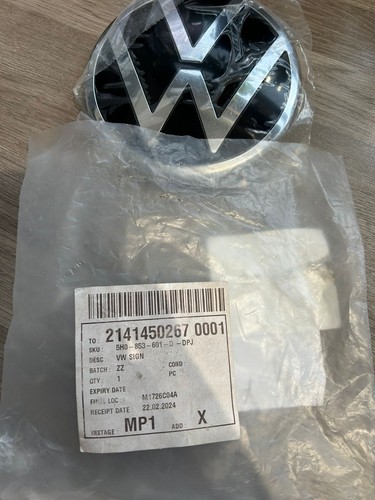Volkswagen front grille emblem - front,