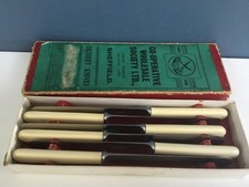 Co-operative Wholesale Sheffield Vintage Dessert Knives In Original Box