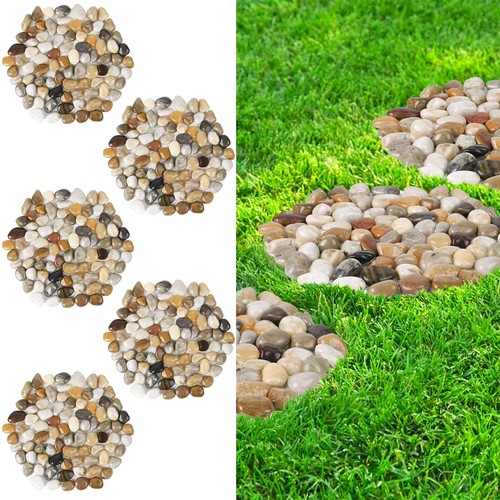 Hexagon river rock - 10",