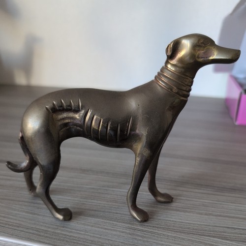 Bronze small greyhound - bronze, statue