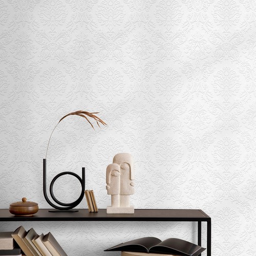 White floral paintable - floral,