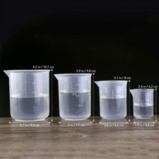 4x 50-500ml Plastic Measuring