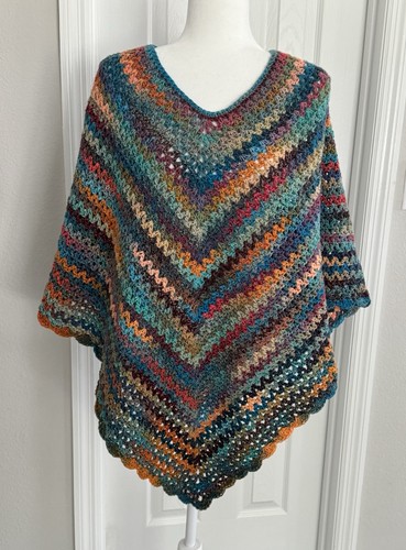 Handmade crochet poncho - crochet,