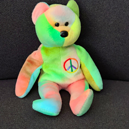 Beanie babies peace tie dye - ty,