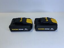 2x Workzone 18v Li-ion 1.5Ah