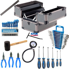 Kart Tool Box Cantilever Inc Tool Sets Spanners Screwdrivers T Bars Pliers KPUK