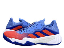 Adidas Barricade Clay Tennis Shoes, Mens Trainers UK Size 6.5, Blue, New