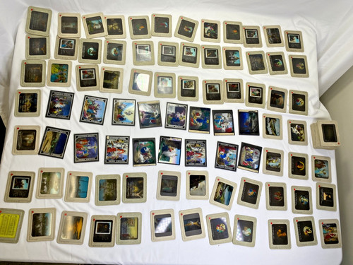 Magic lantern projector slides - magic,
