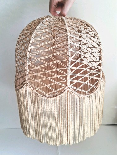 Vintage woven string macrame - vintage,